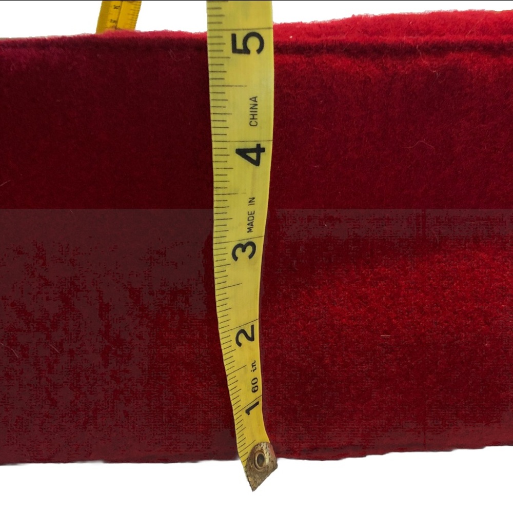 Bath & Body Works Limited Edition Red Quilted Holiday Tote Bag faux fur trim - Picture 11 of 11